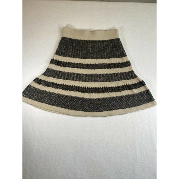 Cambridge Dry Goods Skirt Womens Medium Wool Mohair Blend Beige and Gray - Picture 4 of 7